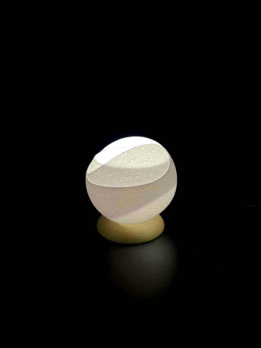 On Demand - Snowball Lamp - Small - White Pine - 5
